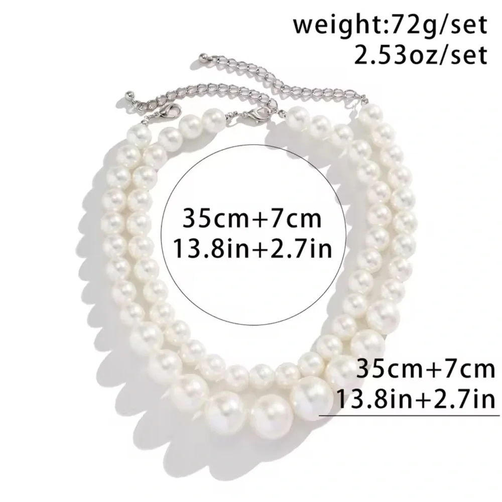 Vintage White Pearl Necklace - Picture 6 of 9